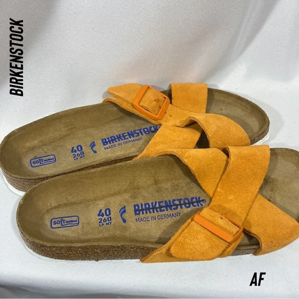 BIRKENSTOCK SIENNA SOFT FOOTBED IN RUSSET NEW SIZE 40